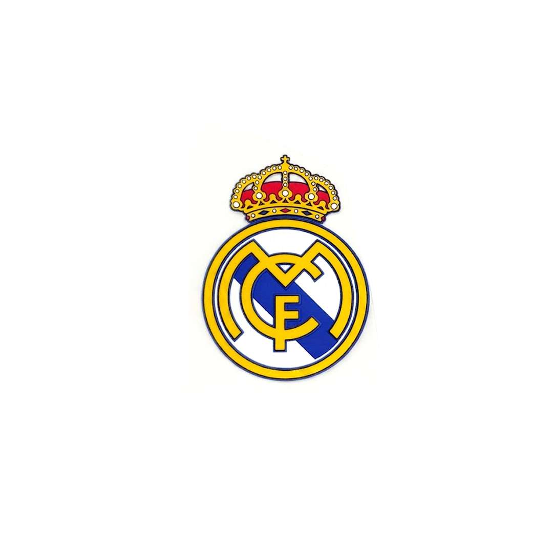Real Madrid White, Yellow & Blue Color Silicon Club Logo