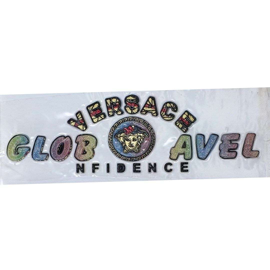 Versace Glob Avel Design TPU Glitter Chest Print