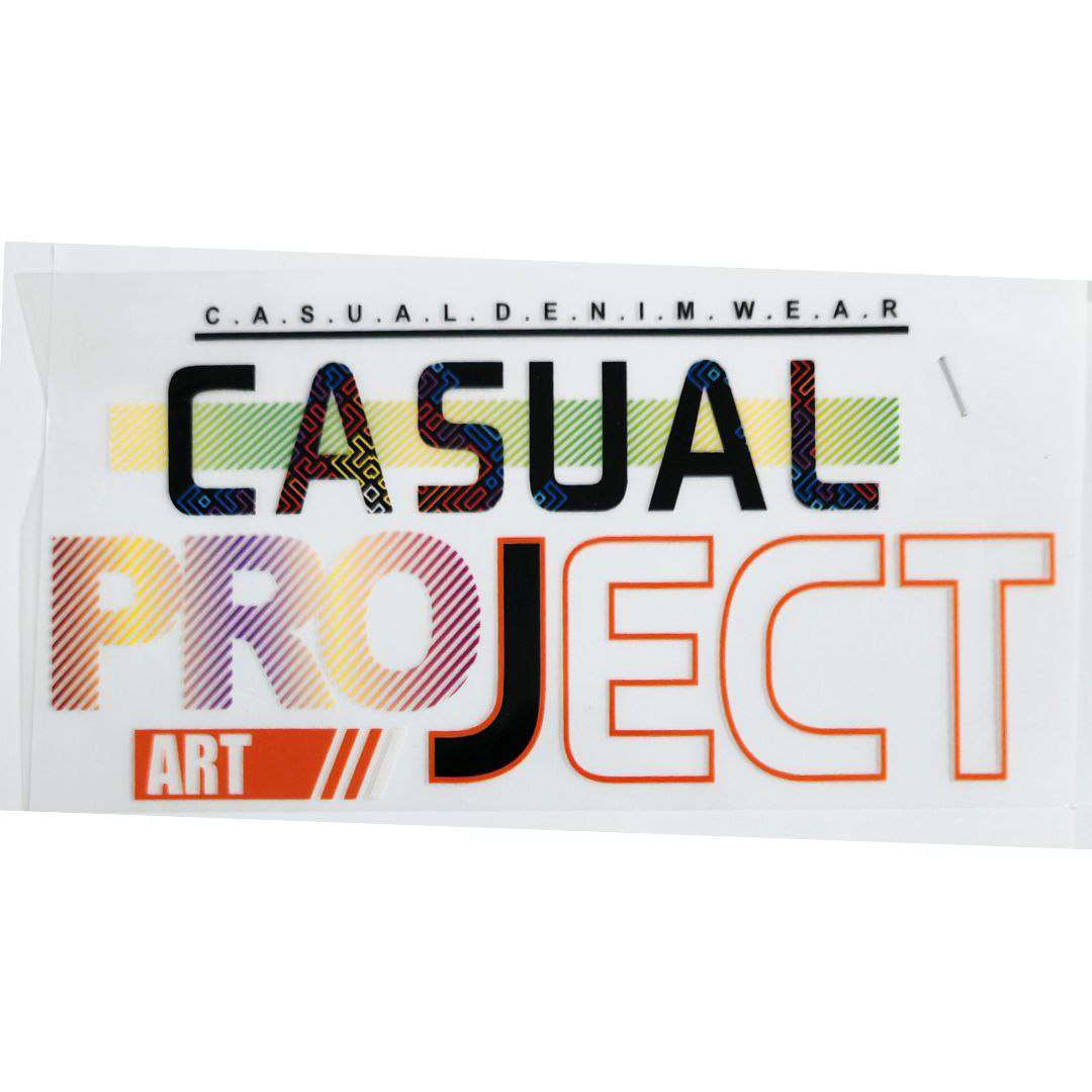 Casual Project Design DTF Emboss Sticker