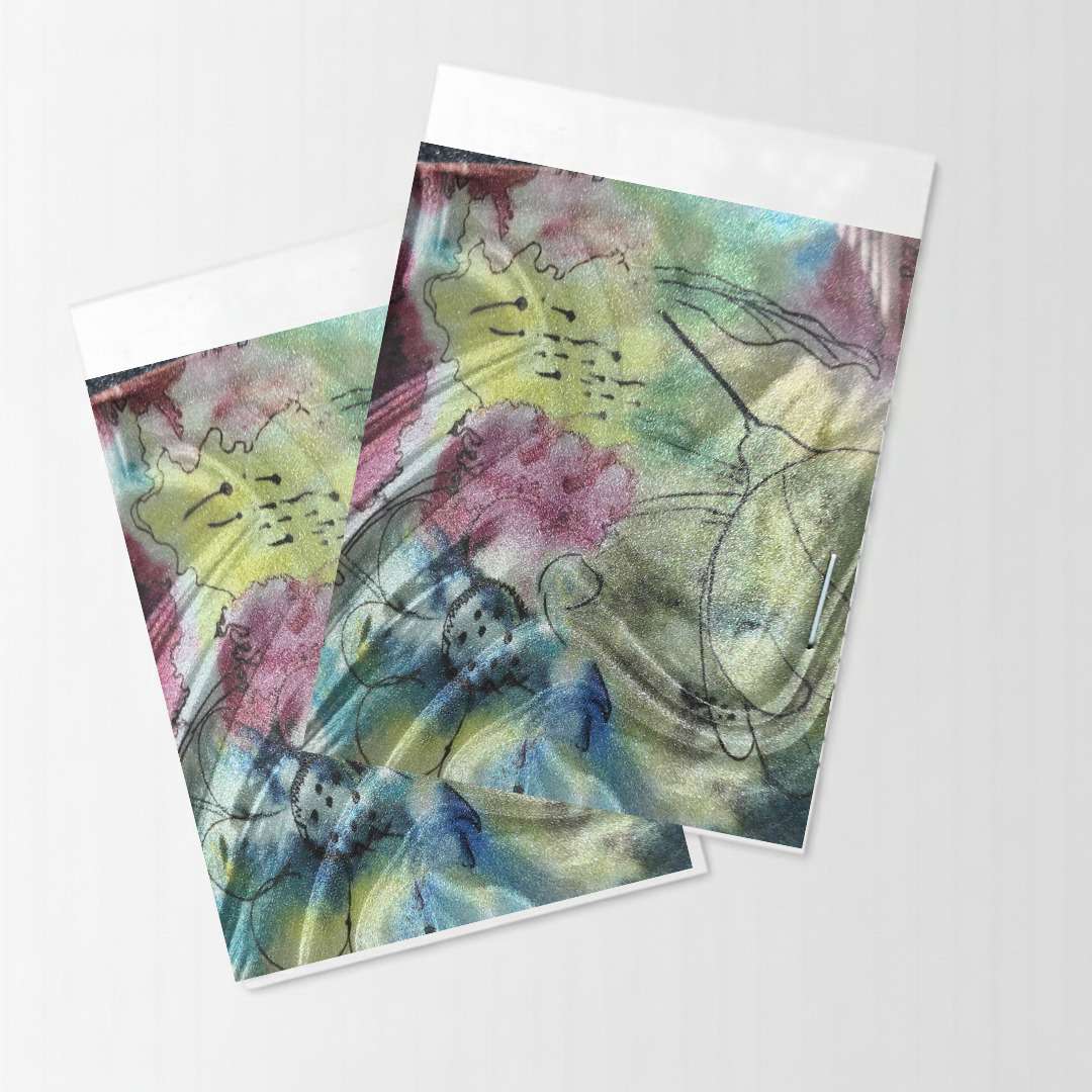 UV Printed Flower Design High-density vinyl (02)