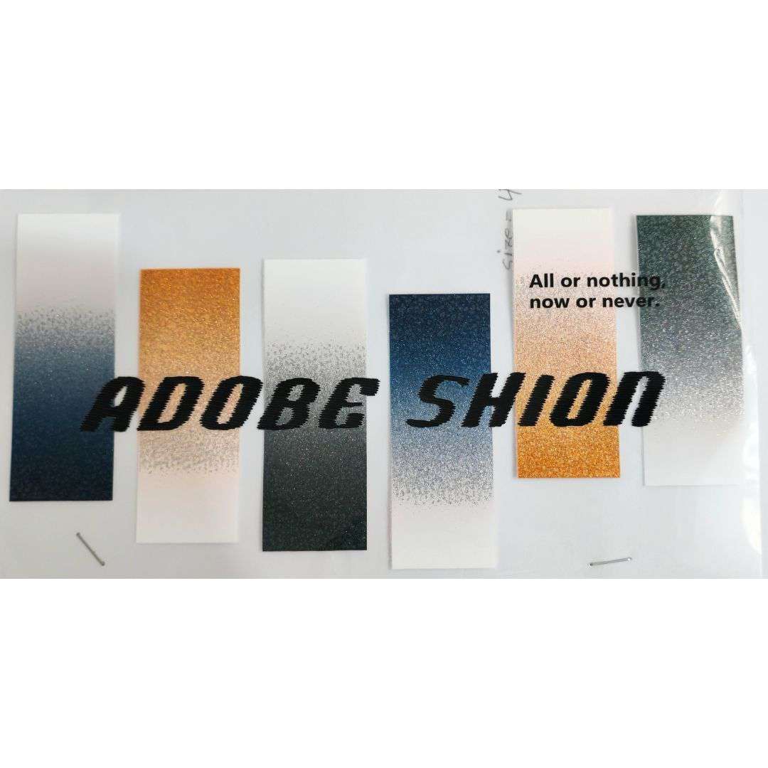 Adobe Shion Design - DTF Glitter Emboss  Sticker