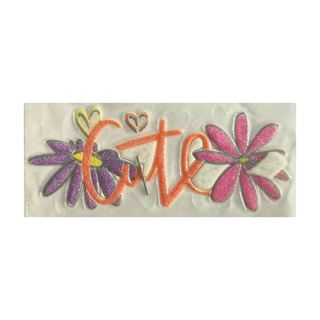 Cuite Flowers TPU Glitter Logo