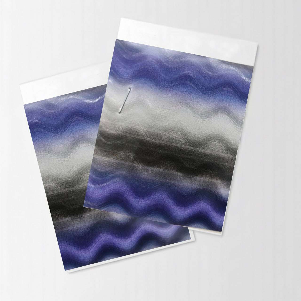 3D Wave Purple Multi Color PU Vinyl