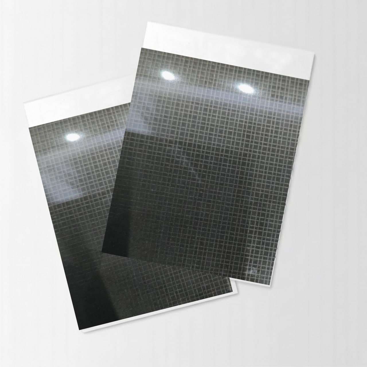 .05mm Gird Design Vampire Gray Color High-density Vinyl