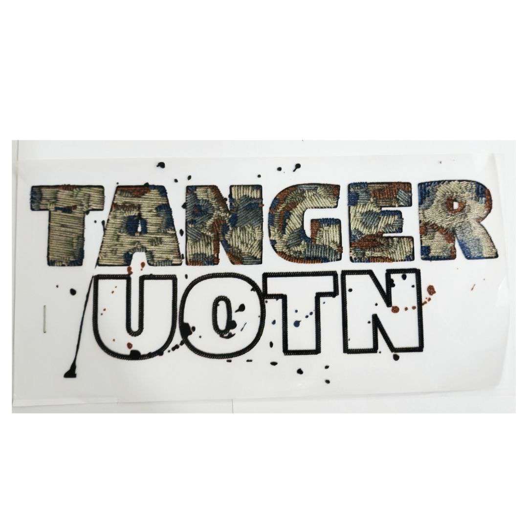 Tanger Uotn Design - DTF Glitter Emboss  Sticker