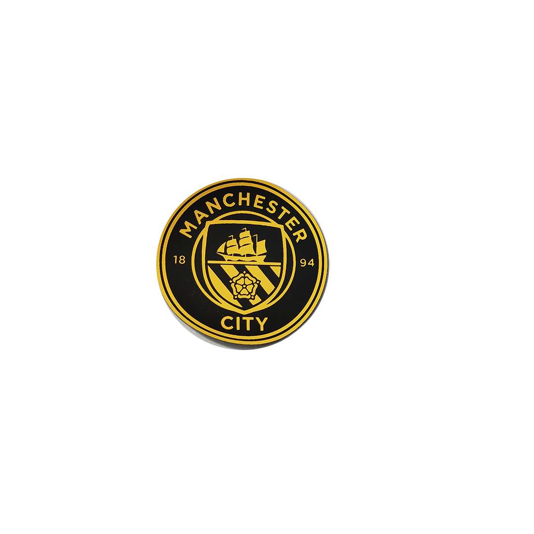 Manchester City black and yellow silicon Club Logo