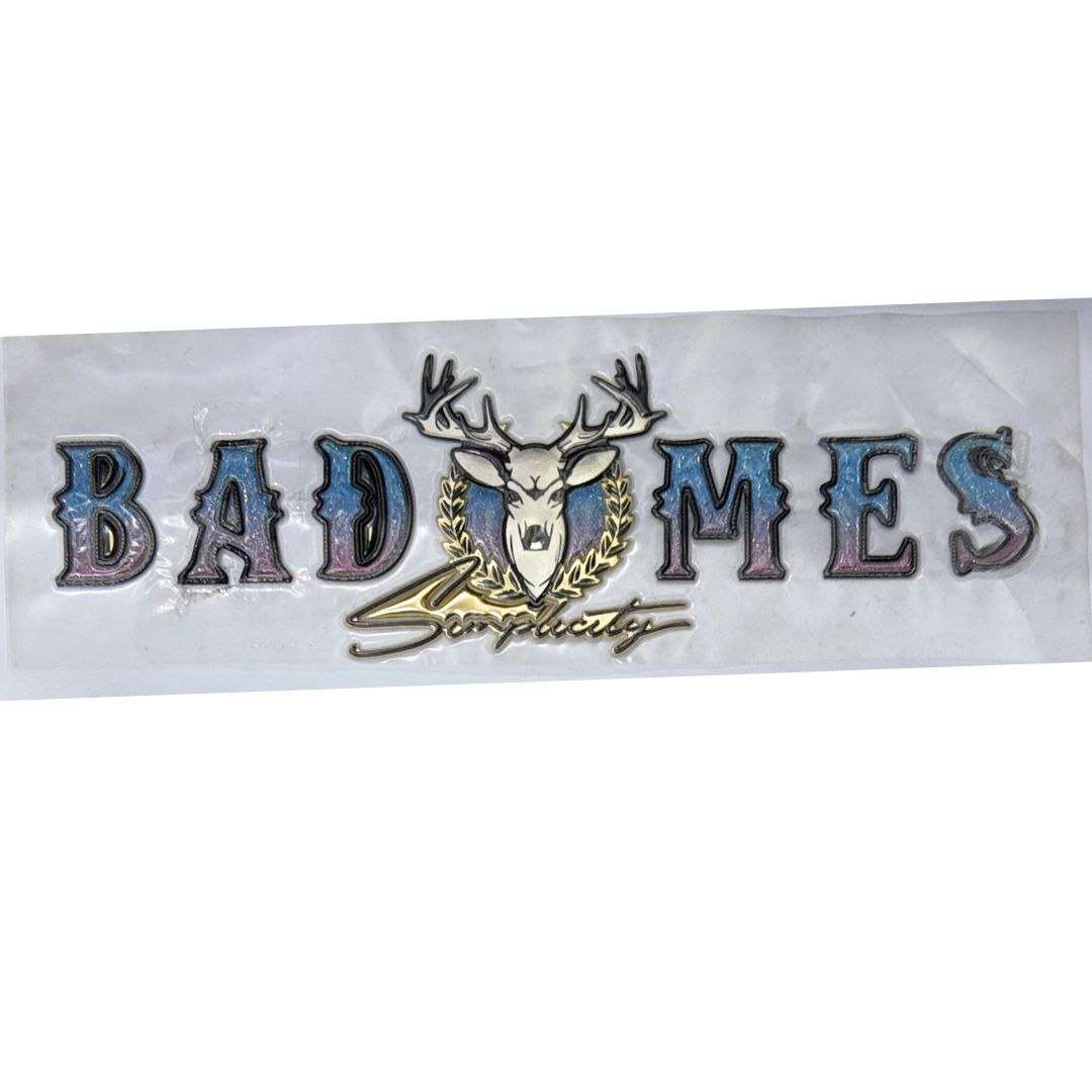 Bad Mes Design TPU Glitter Chest Print