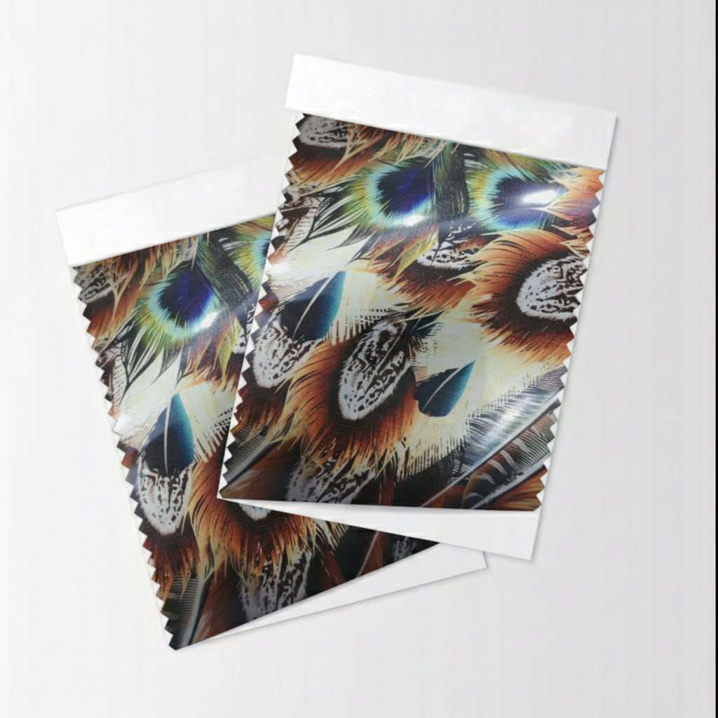 UV Printed Peacock Feather Design High-density viny