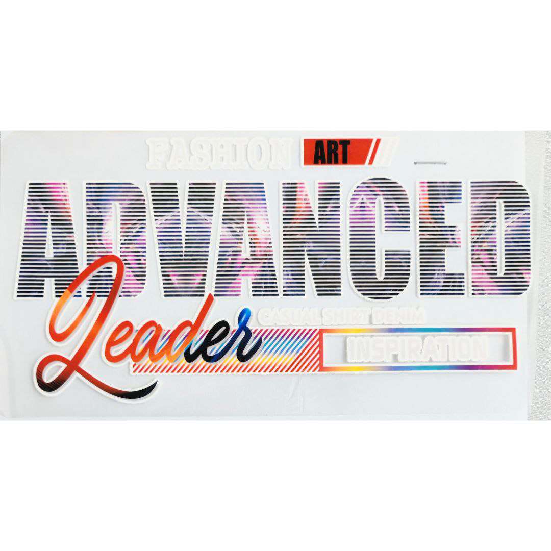 Fashion Art Advanced Leader Design DTF Emboss Sticker