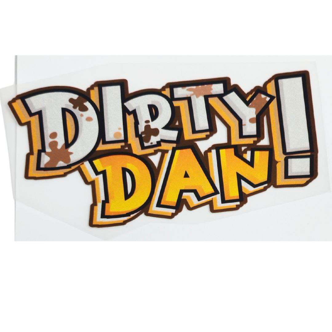 Dirty Dane! Design Kids DTF Emboss Stickers