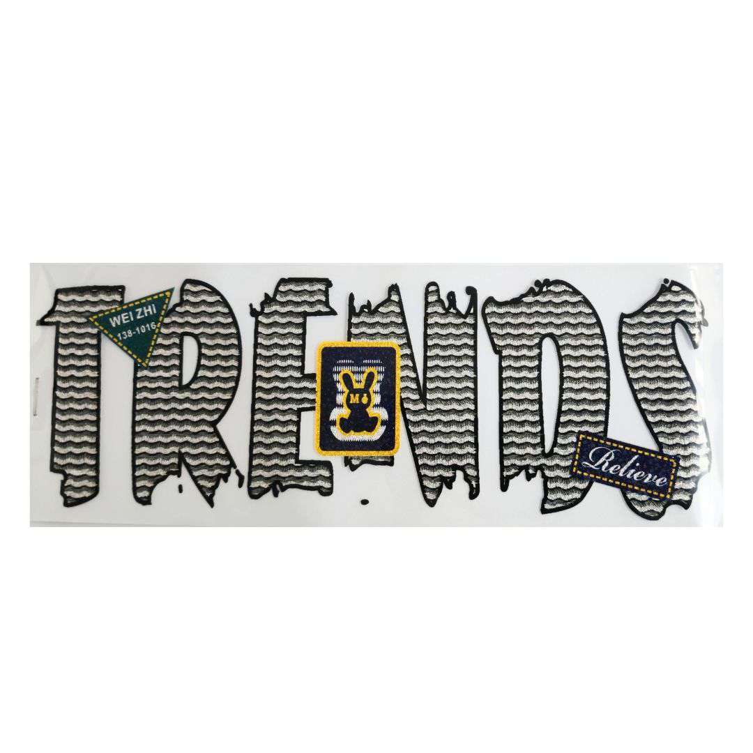 Trends Relieve Design - DTF Glitter Emboss  Sticker