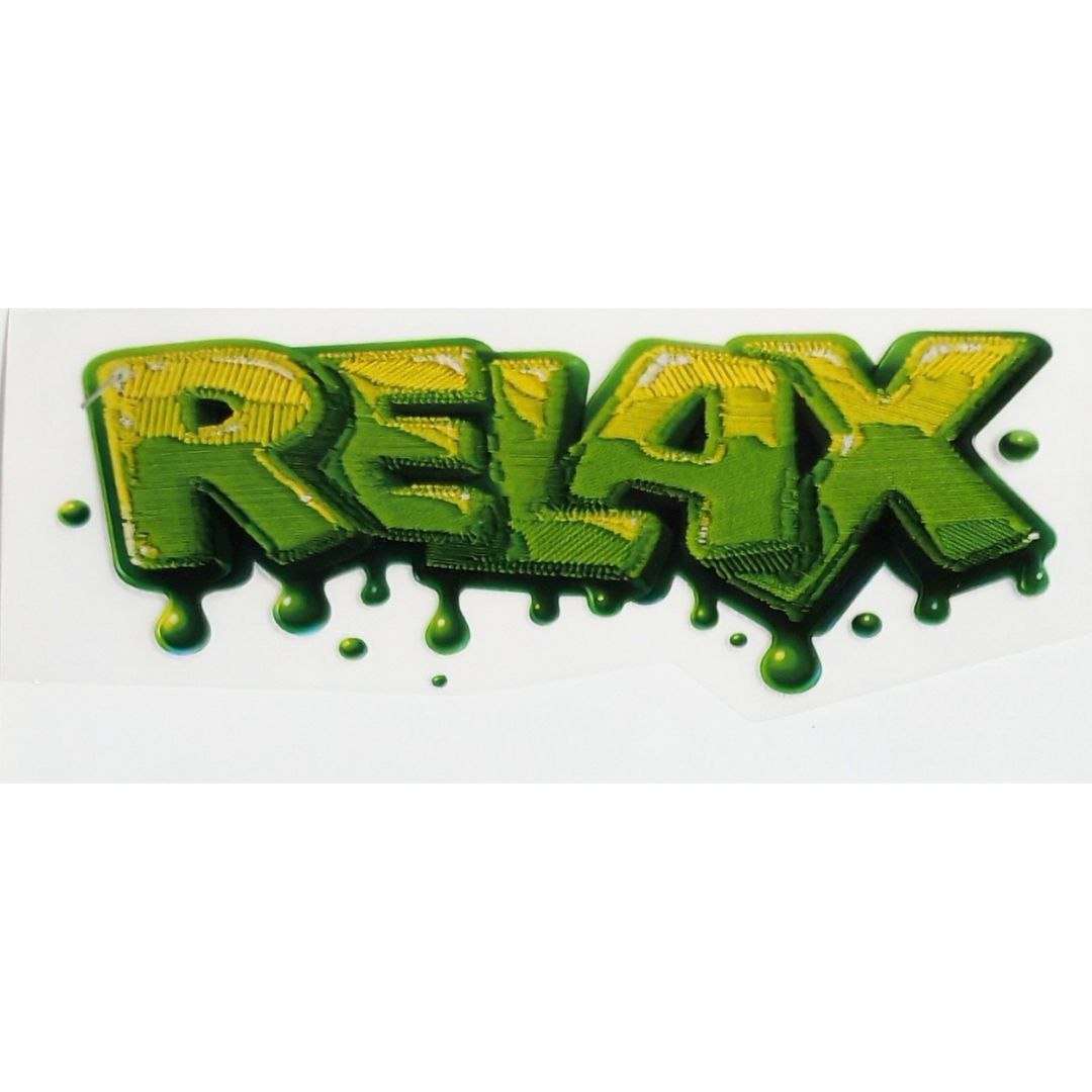 Relax Design Kids DTF Emboss Stickers