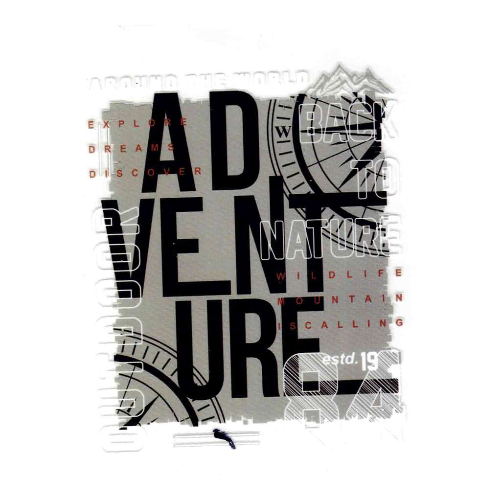 Adventure DTF Emboss Heat transfer Sticker