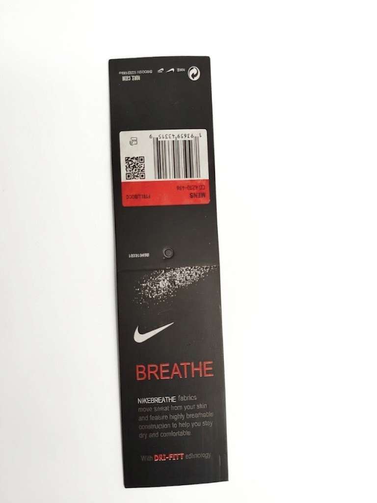 Nike Black Hangtag