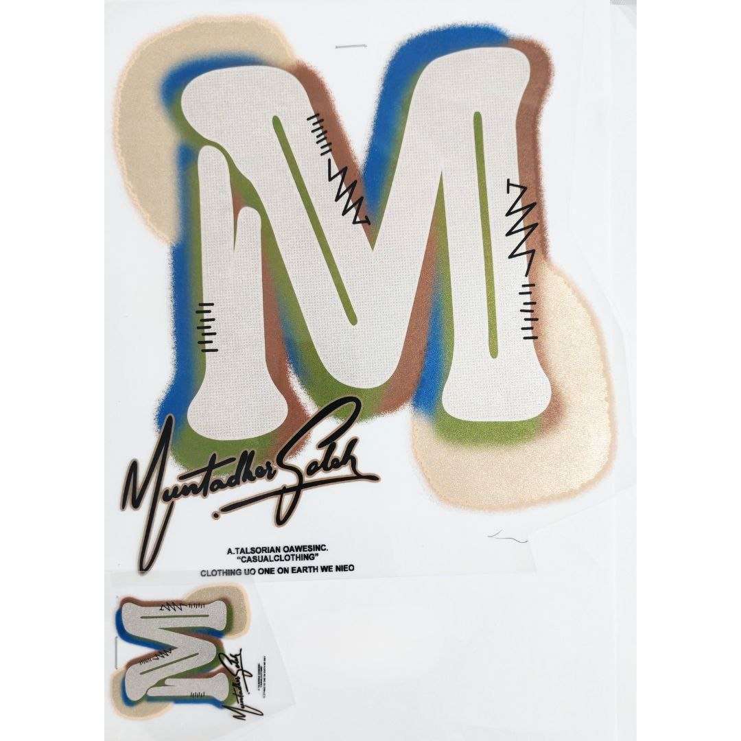 Big M Design - DTF Glitter Emboss  Sticker