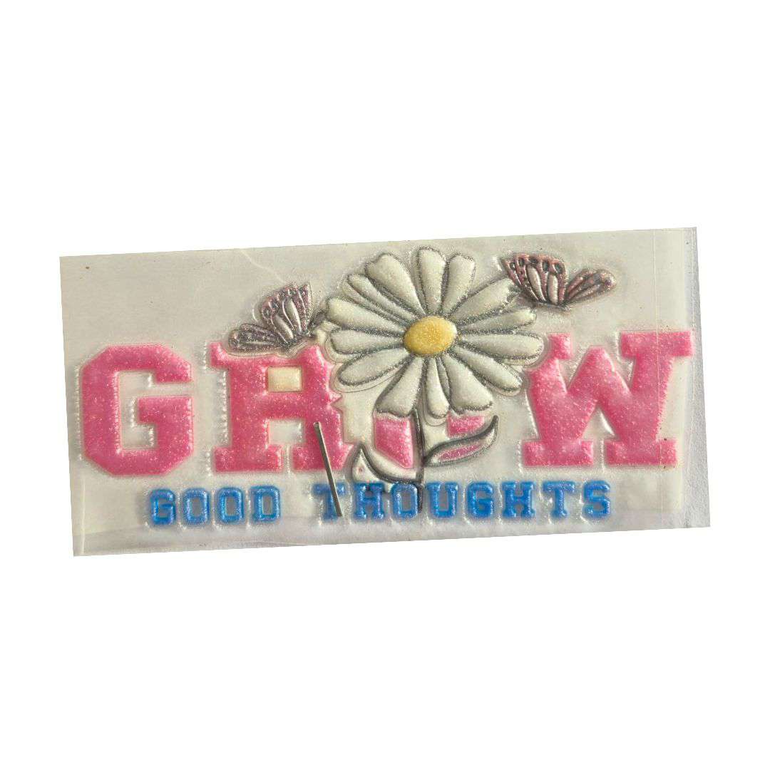 Grow Good Thoughts  TPU Glitter Logo