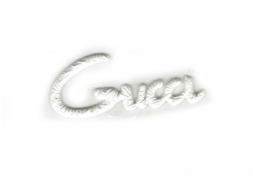 Gucci White silicon monogram heat transfer logo