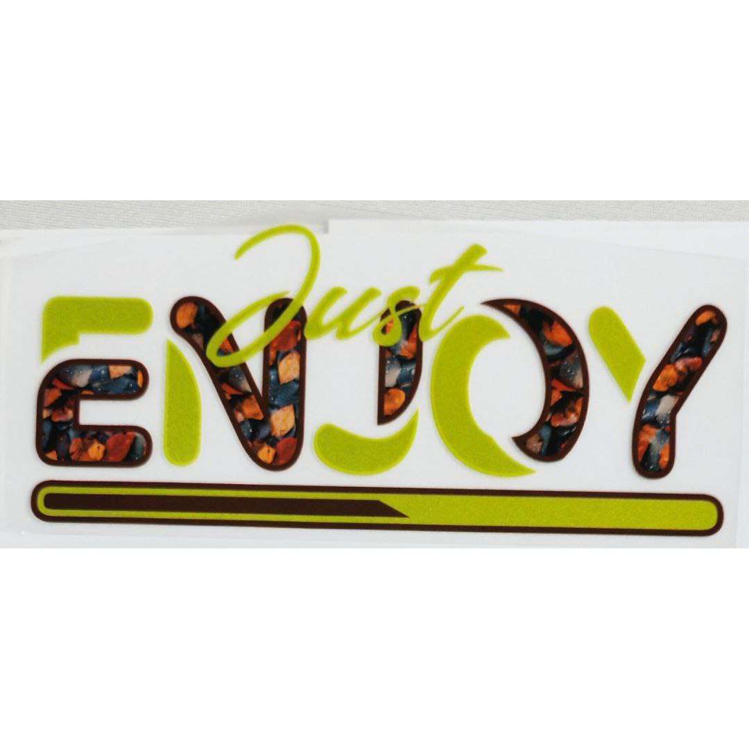 Just enjoy Design Kids DTF Emboss Stickers