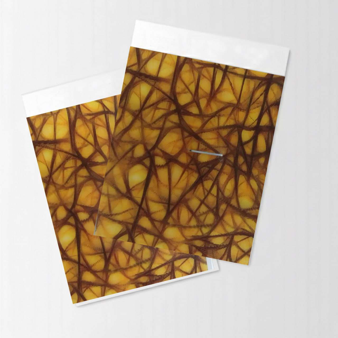 Tree Roots Design Black and Golden  Color 3D Vinyl Sheet