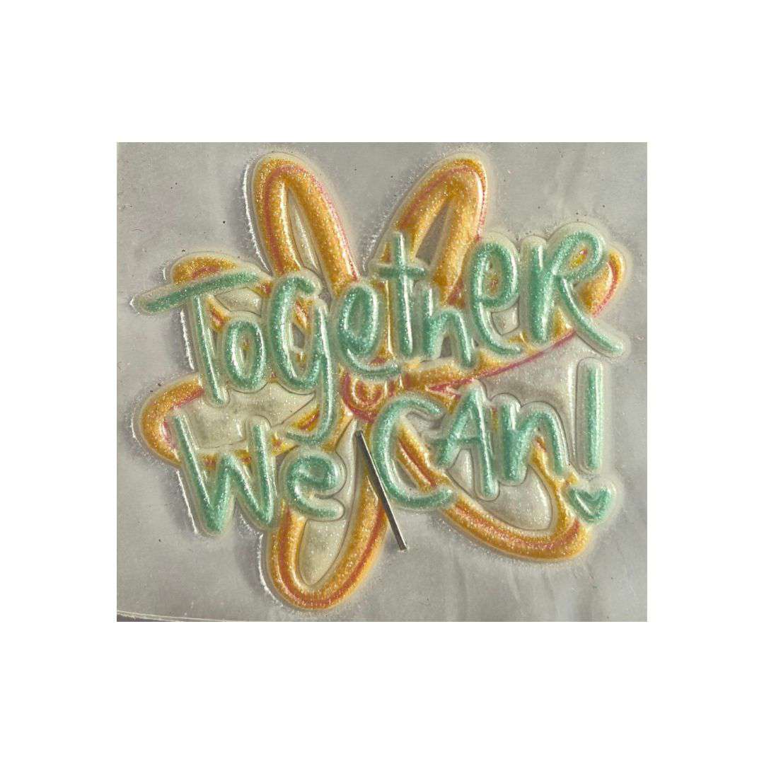 Together We Can  TPU Glitter Logo