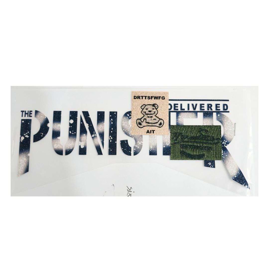 The Punisher Design - DTF Glitter Emboss  Sticker