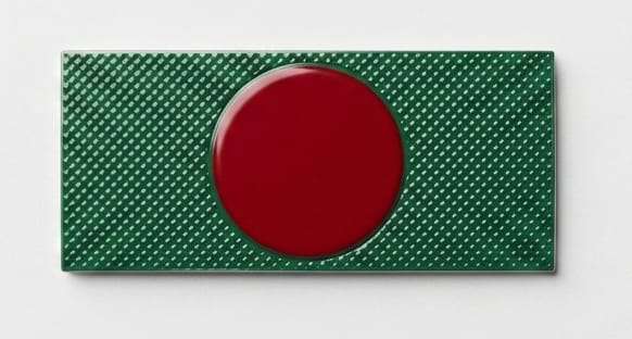 Bangladesh Flag Heat Transfer TPU Logo
