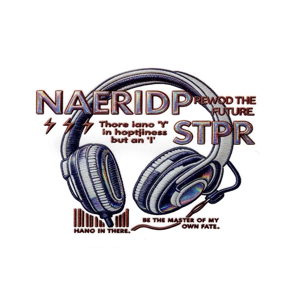 Naeridp pewod DTF Emboss Heat transfer Sticker