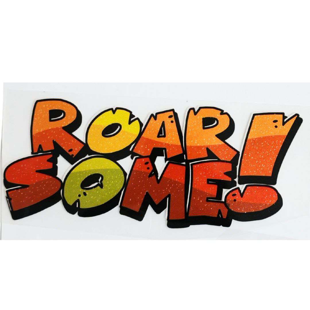 Roar Some Design 1 Kids DTF Emboss Stickers