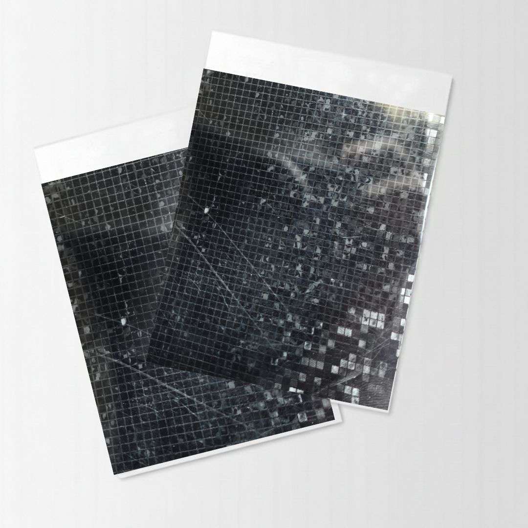 .06mm Gird Design Black Color High-density Vinyl
