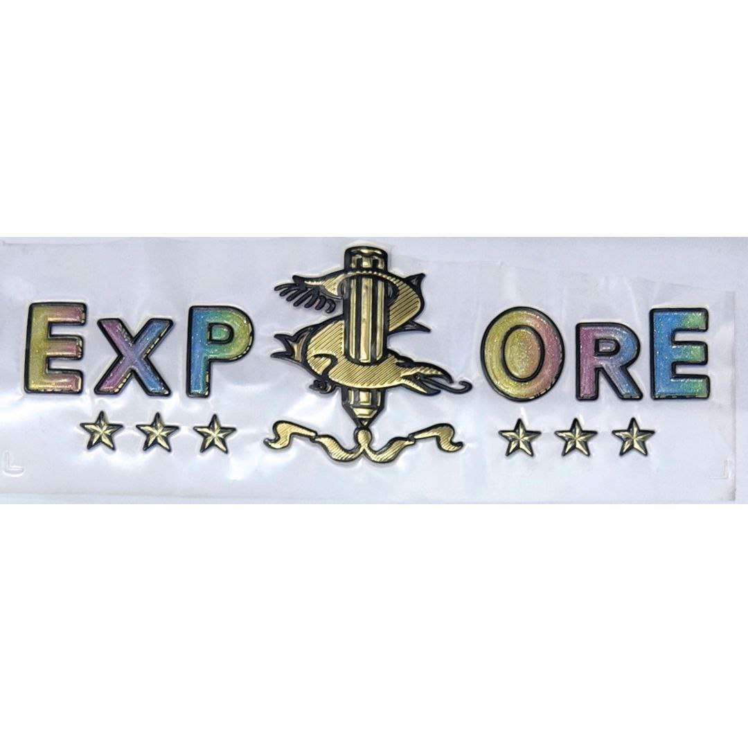 Explore Design TPU Glitter Chest Print