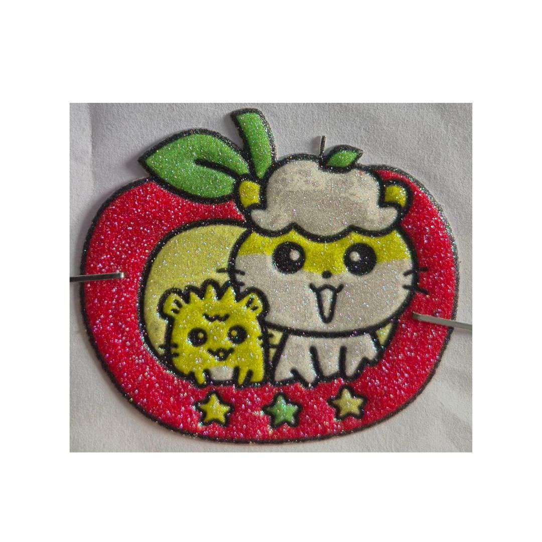 Doll inside Apple TPU Glitter Logo