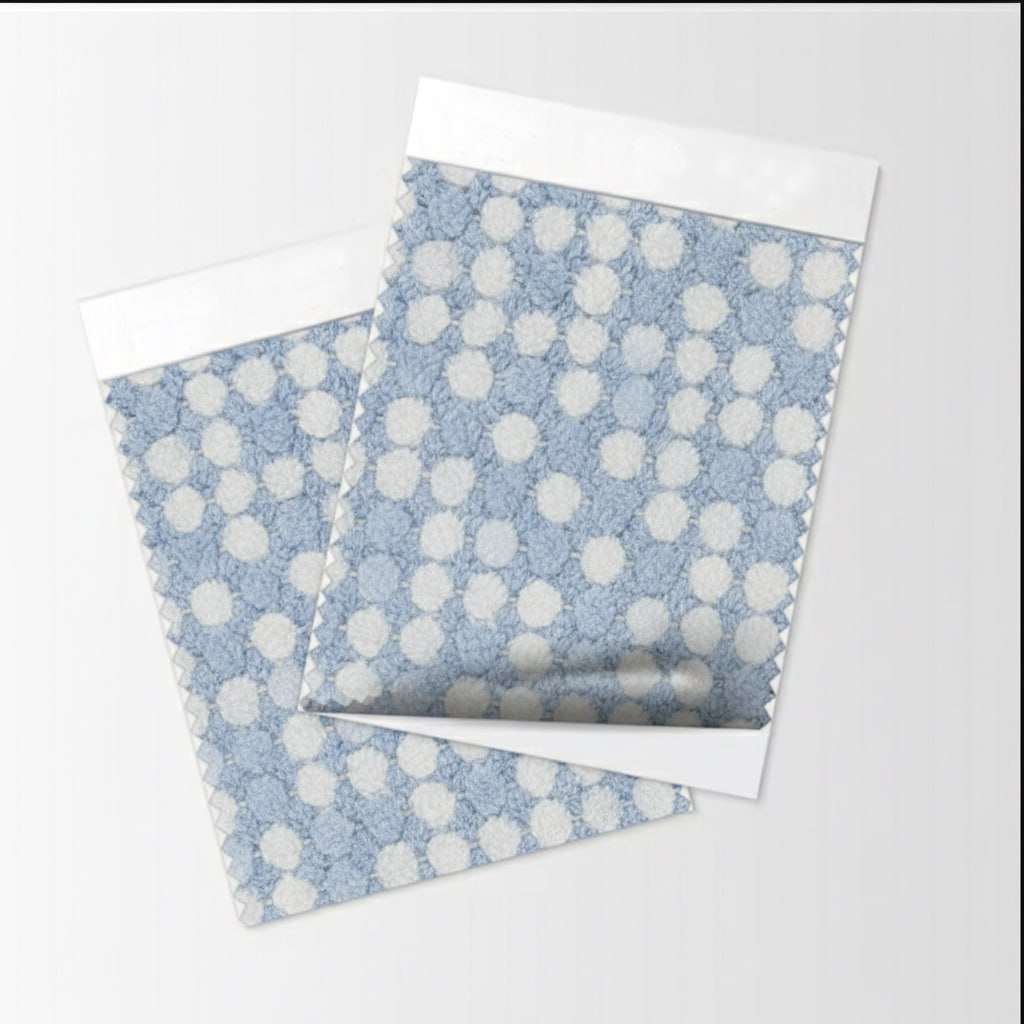 Bubble Dot Fabric Vinyl (Sky Blue)