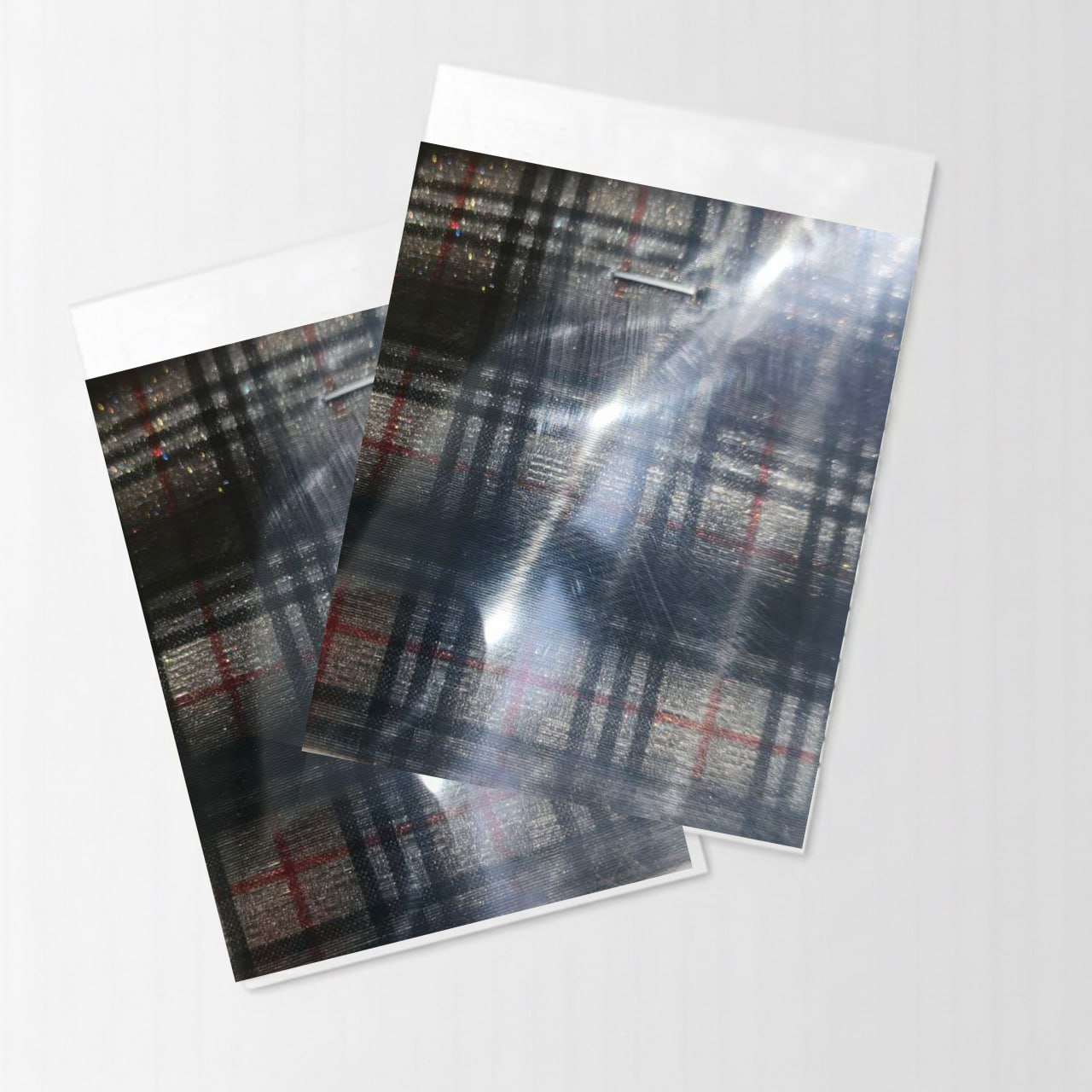 Check Design Black, Red and Cream Color 3D Vinyl