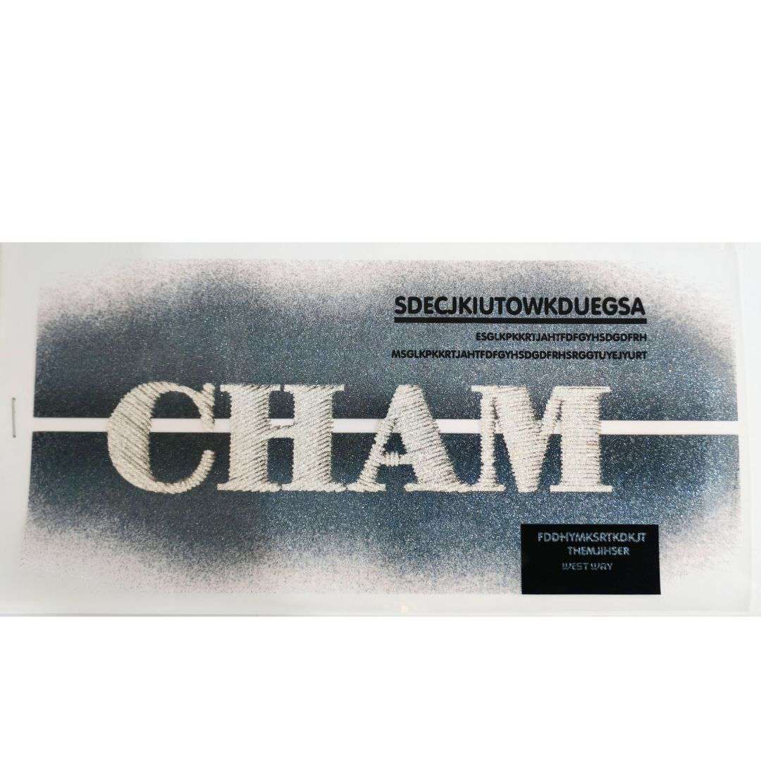 Cham Design - DTF Glitter Emboss  Sticker
