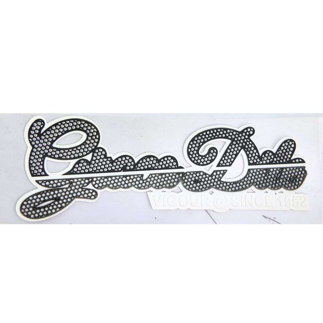 Vigour Since 1952 White Color Silicone Honeycomb Chest Print