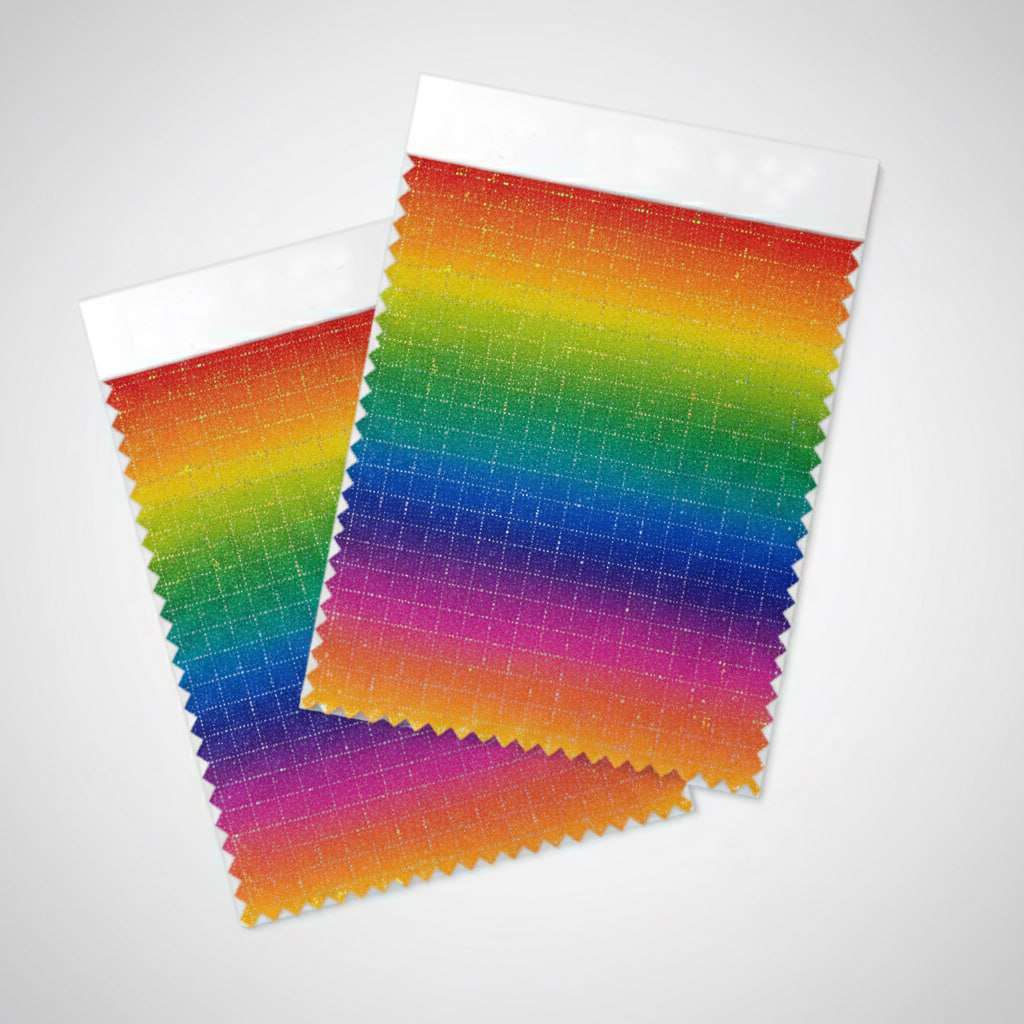 Multi Color Gird Design PU Vinyl