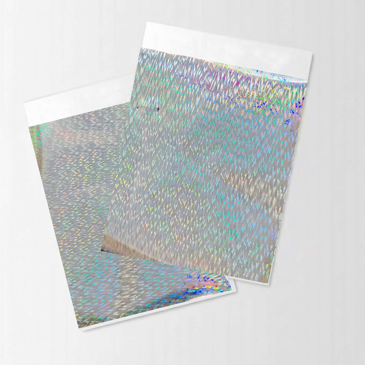 Arrow Design Metallic Shine Silver Color PU Vinyl