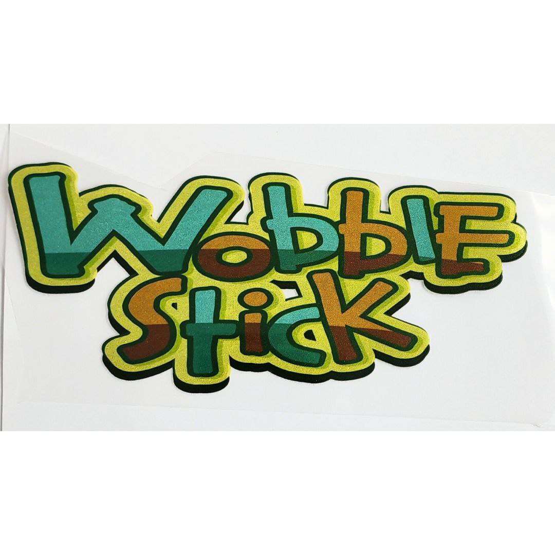 Wobble Stick Design Kids DTF Emboss Stickers