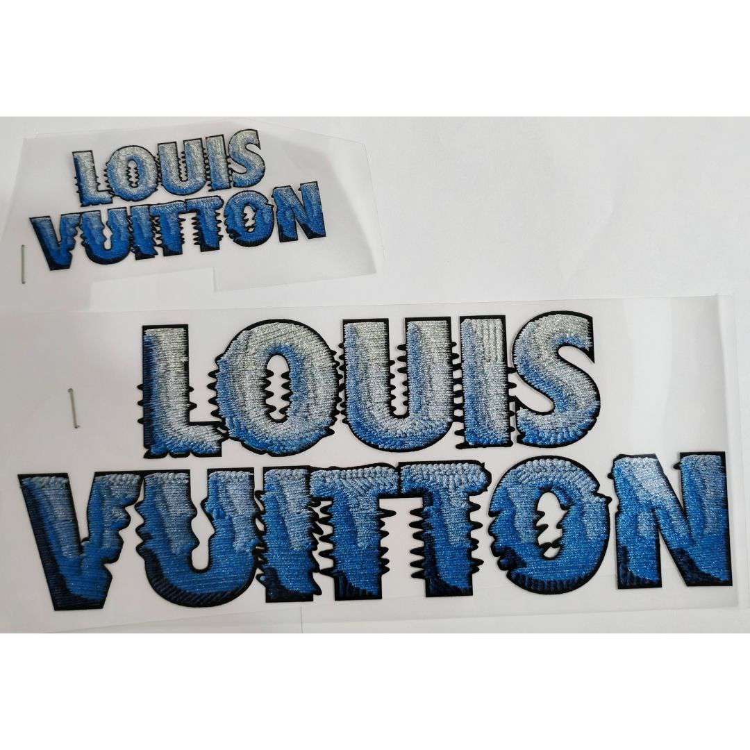 Louis Vuitton Design - DTF Glitter Emboss Sticker