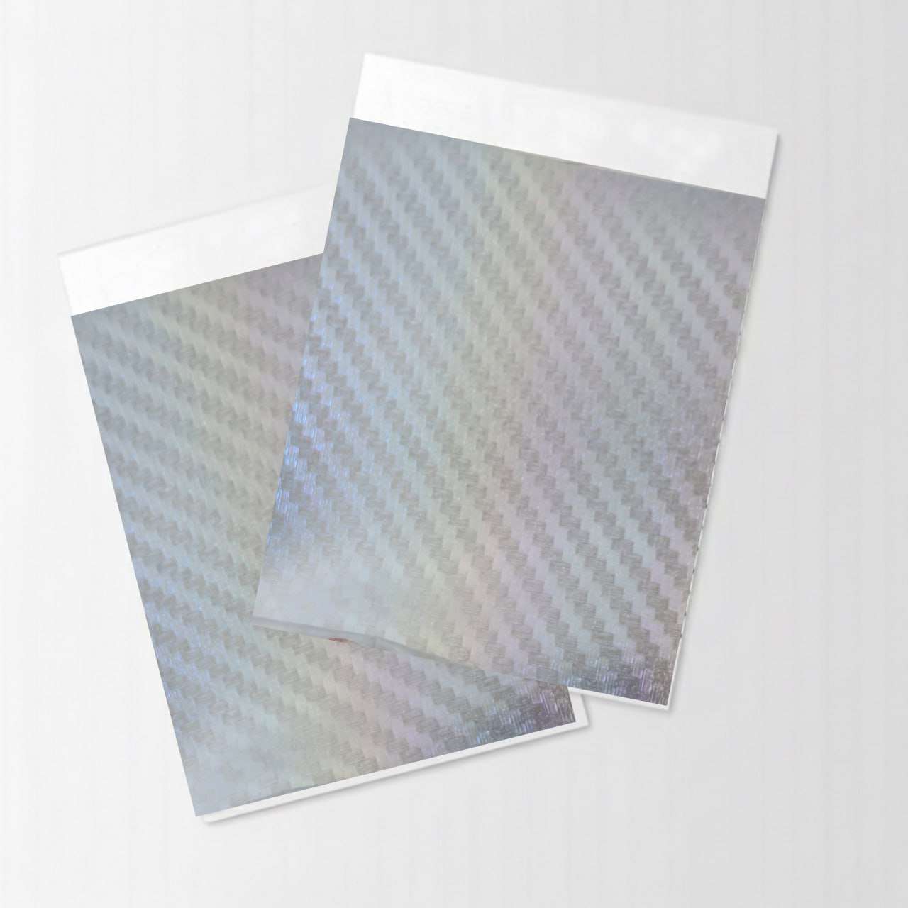 Silver Multi Color Pati Design PU Vinyl