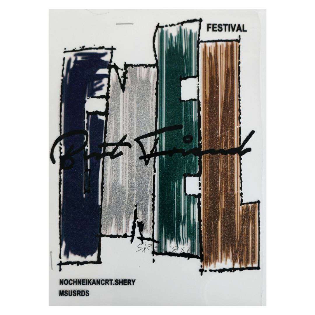 Festival Design - DTF Glitter Emboss  Sticker