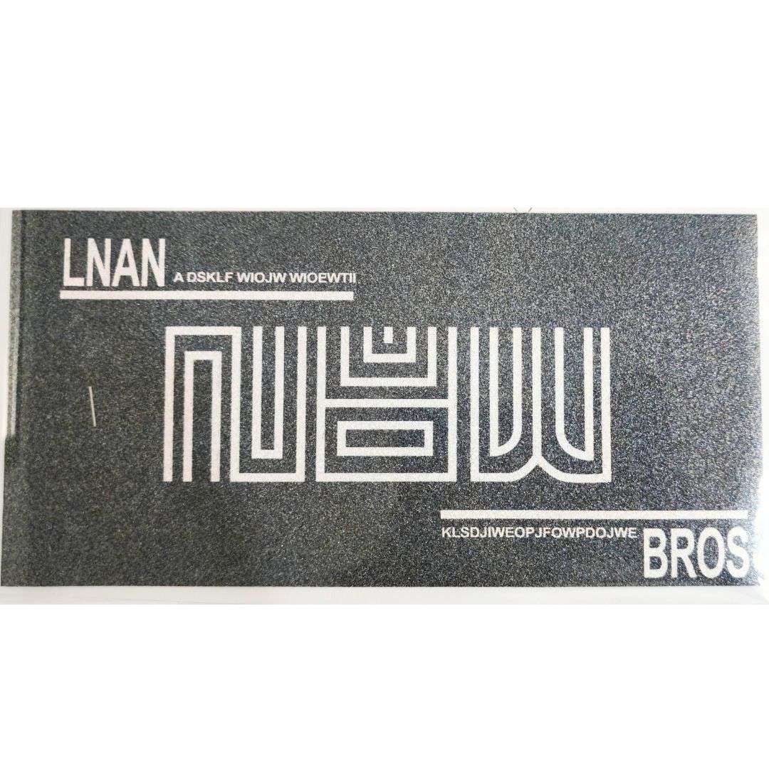 Lnan Design - DTF Glitter Emboss  Sticker