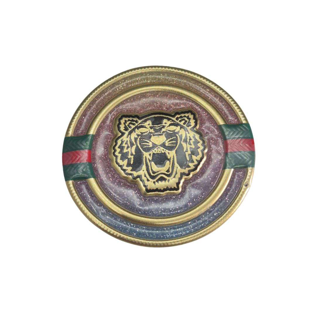 Tiger Head TPU Glitter Logo