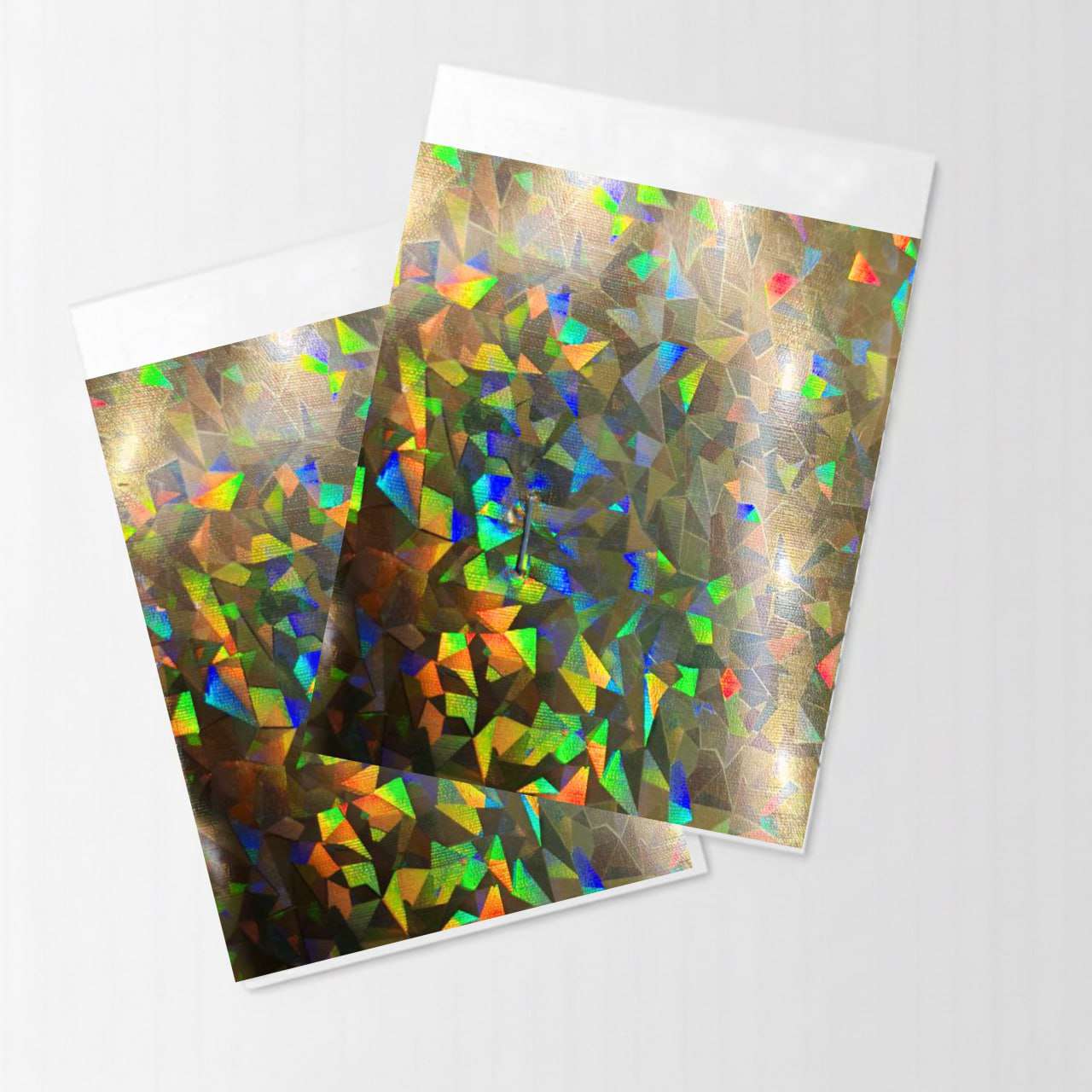 Light Golden Color Glass Design Metallic Vinyl