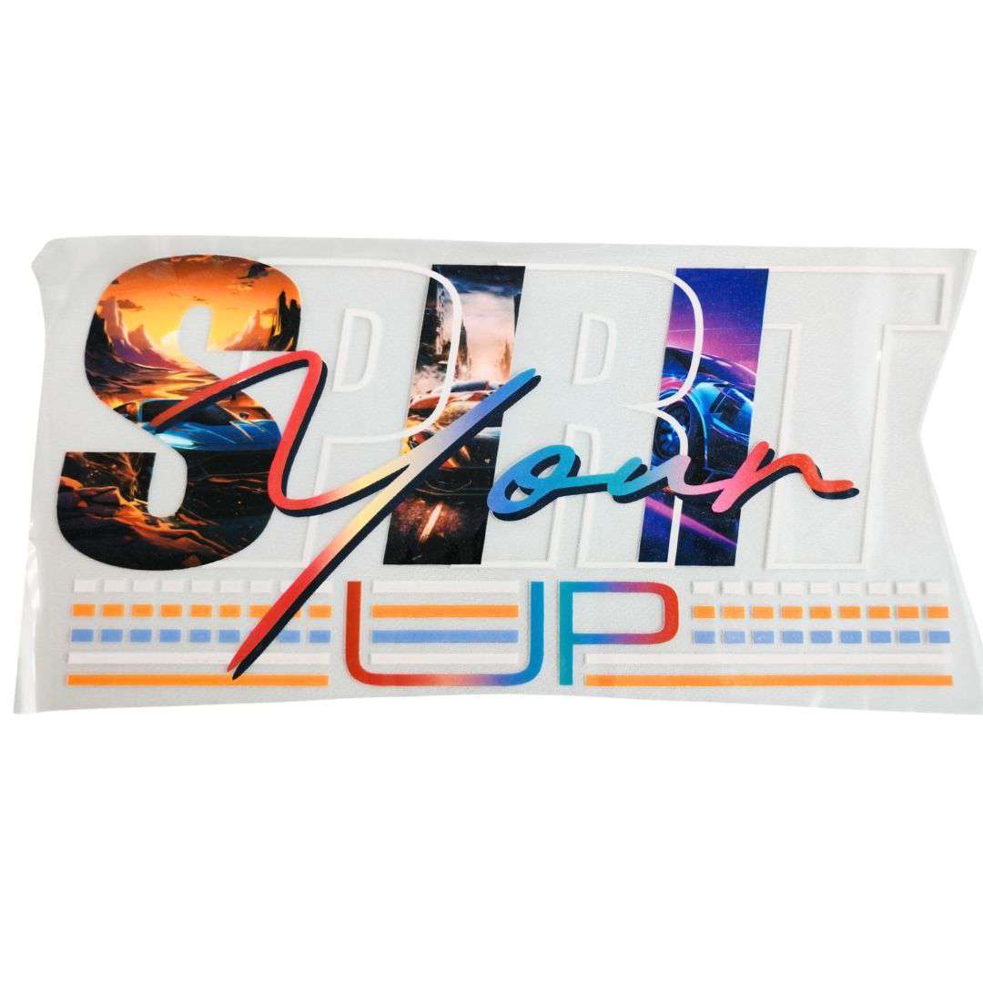 Sprit You Up Design - DTF Emboss Sticker