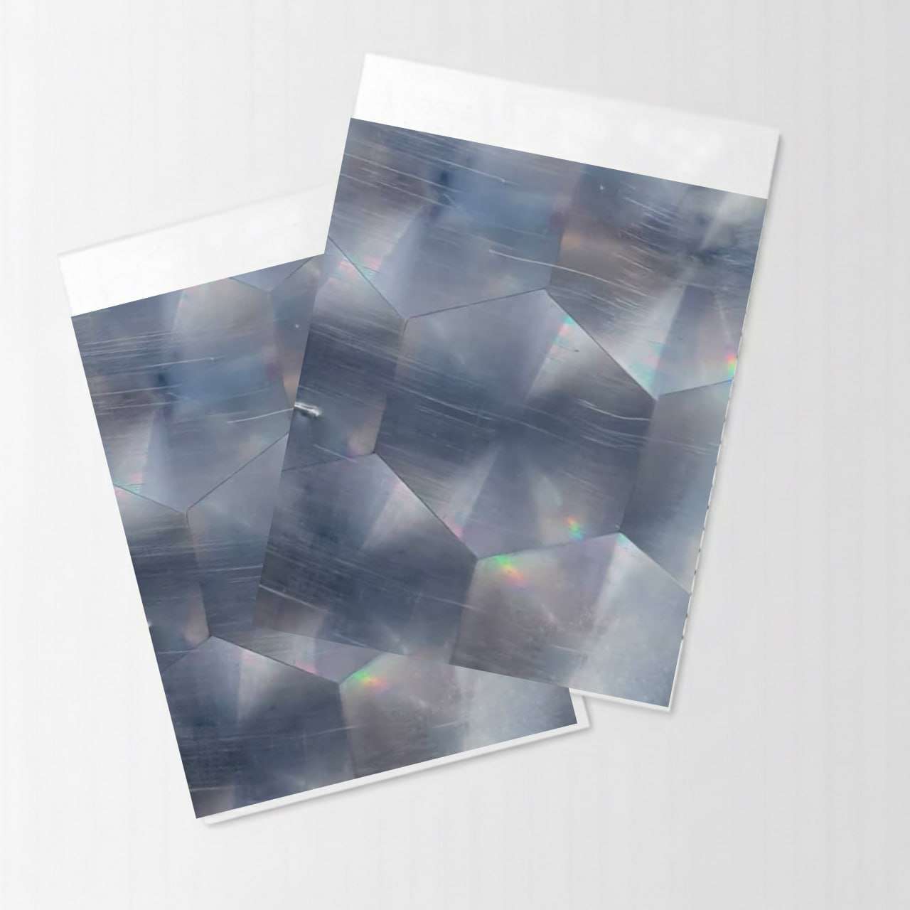 Dimond Cut Design Silver PU Vinyl