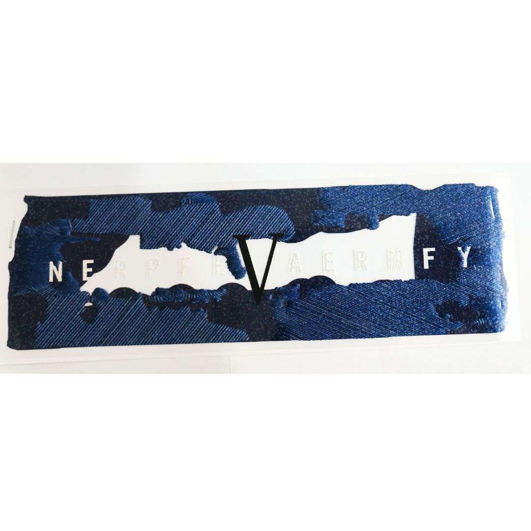 Nerpfe V Aermfy Design - DTF Glitter Emboss  Sticker