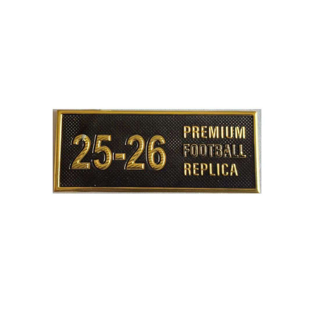 25-26 Premium Football Replica Down Label Black TPU Country Logo