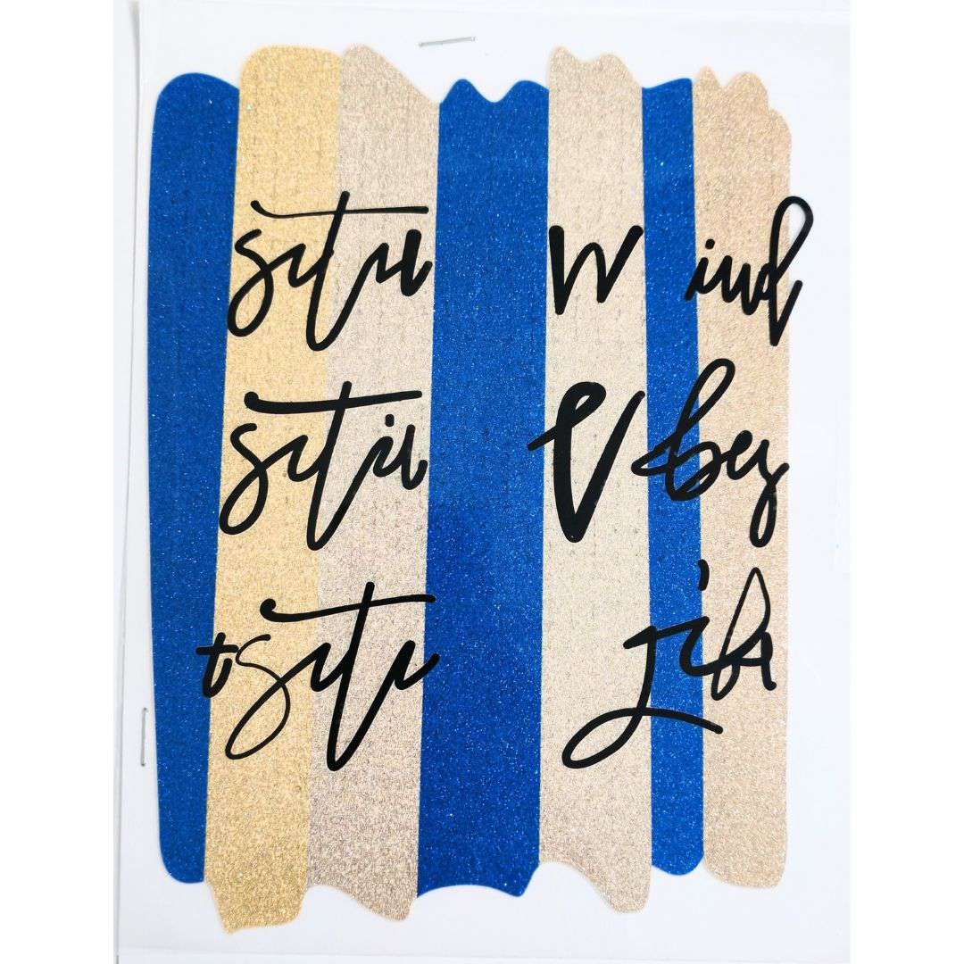 Paint Style - Sutu Design - DTF Glitter Emboss  Sticker