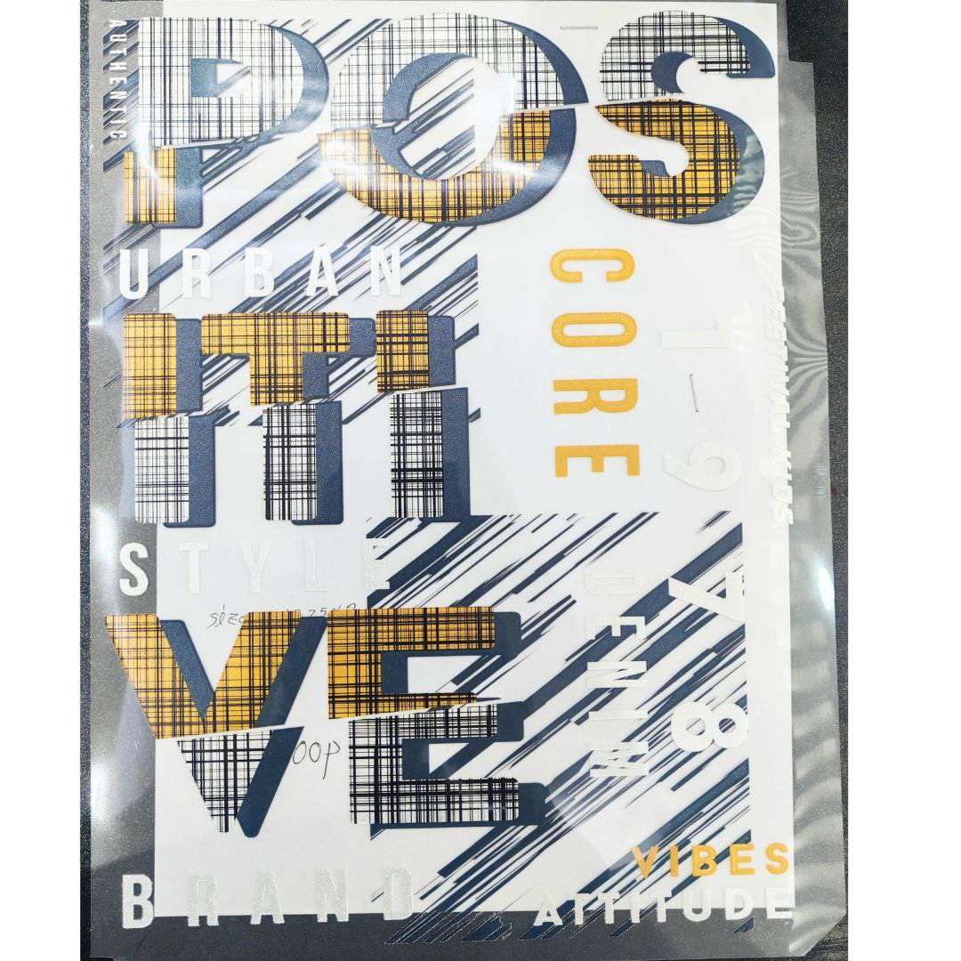 POS Urban ITI VE Design - DTF Glitter Emboss  Sticker